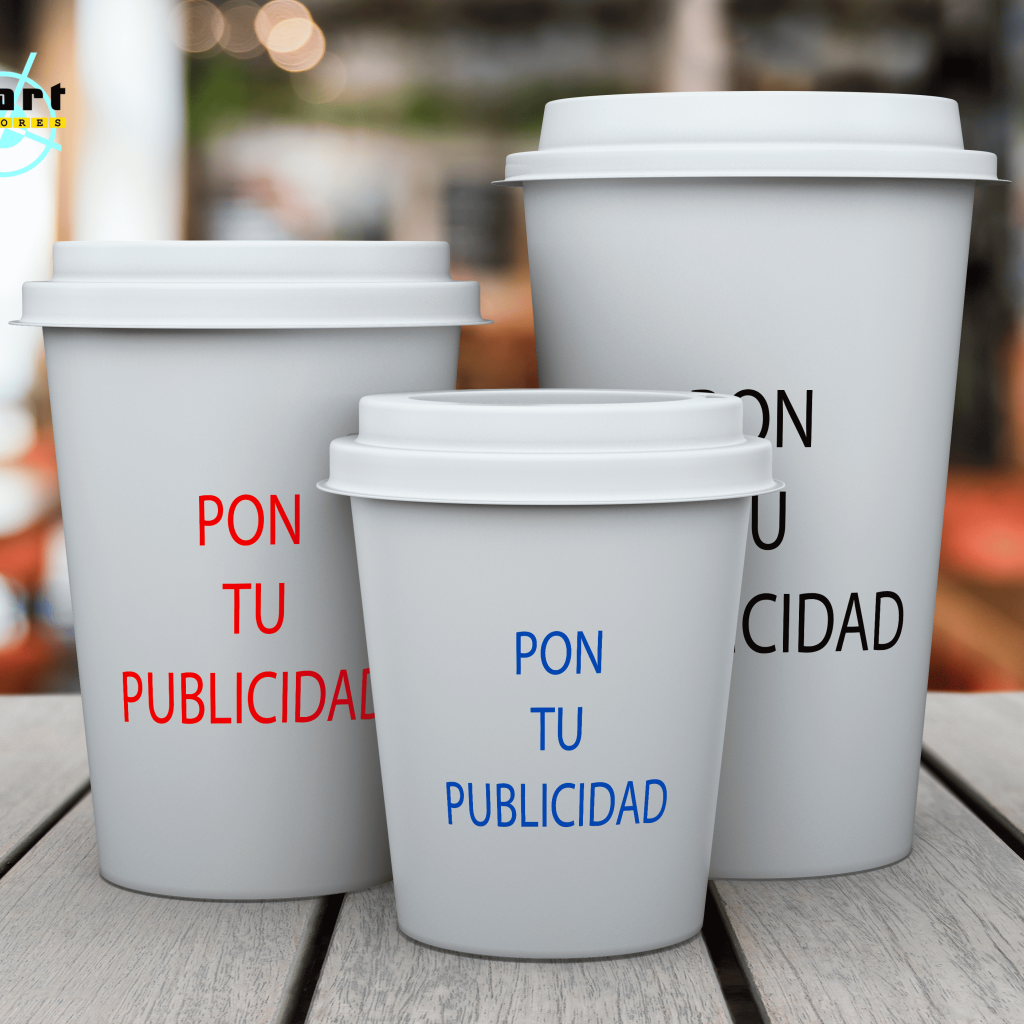 Vasos de café blancos